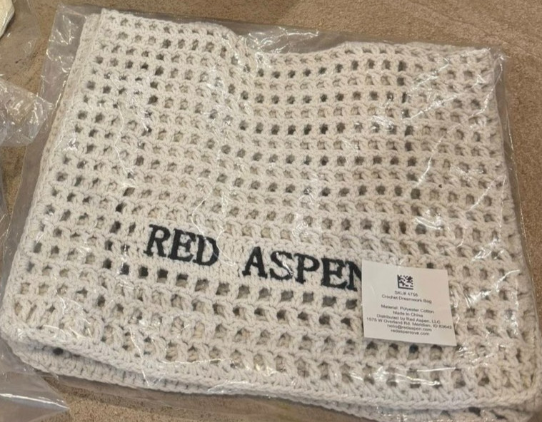 Red Aspen LOGO 2025 Crochet Dreamwork Bag / Tote