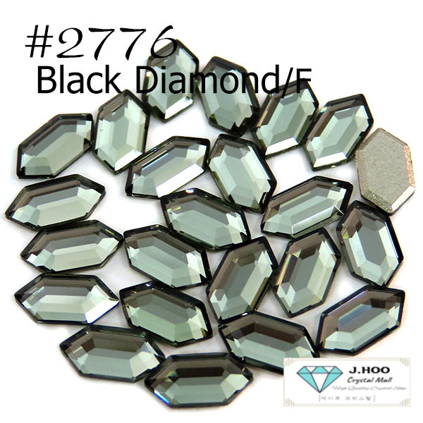 Swarovski 2776 Elongated Hexagon Flat Back 8.2*4.2mm(10pcs)