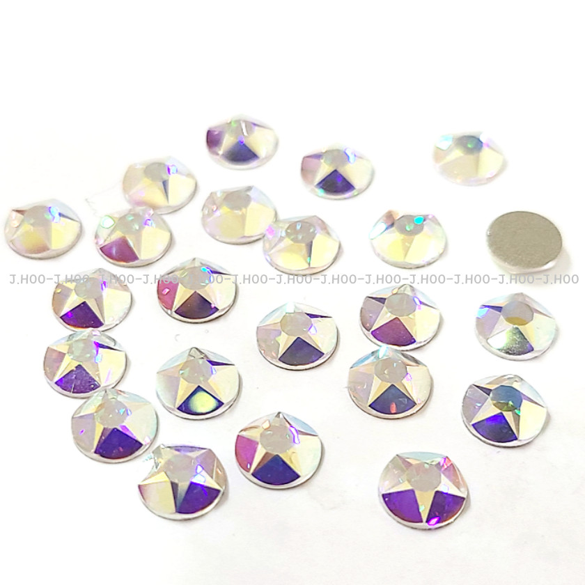 Swarovski 2100 XIRIUS Star Rose Flat Back Crystal AB No Hotfix Rhinestone