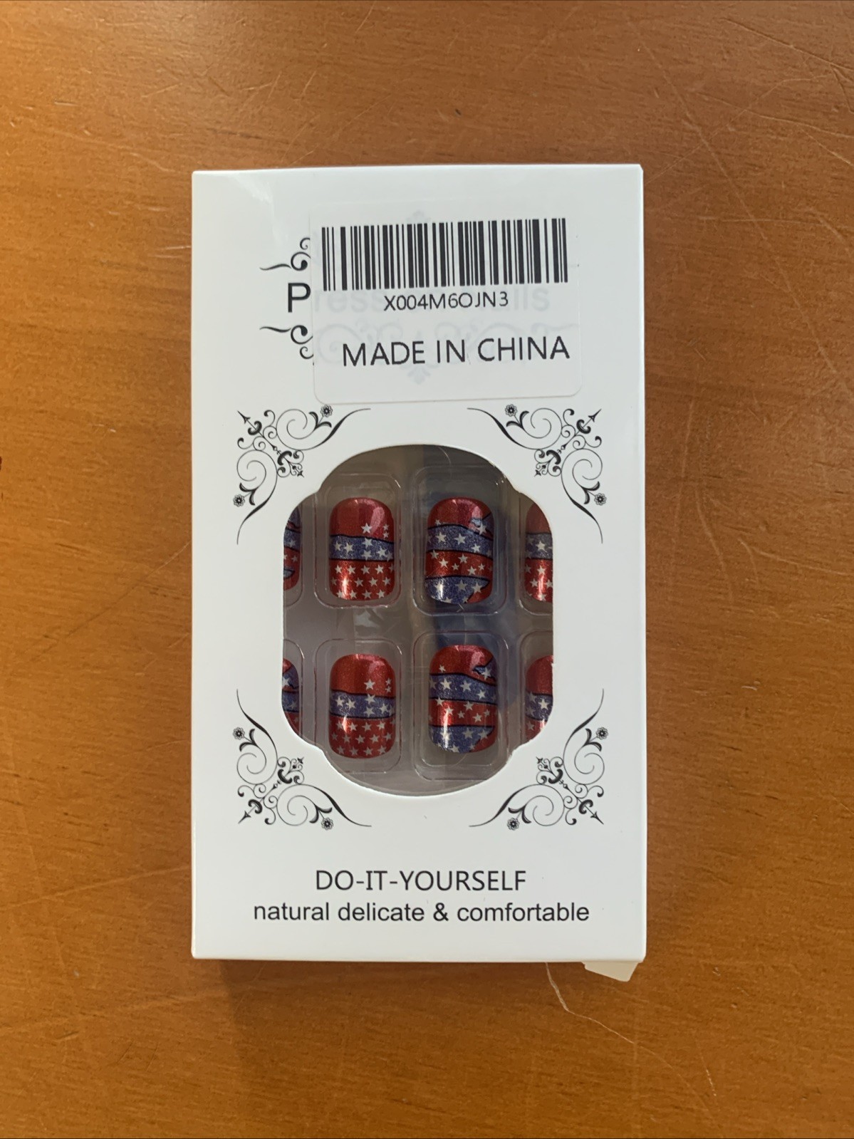 Patriotic Press On Nails American Flag Stars Stripes Red White Blue