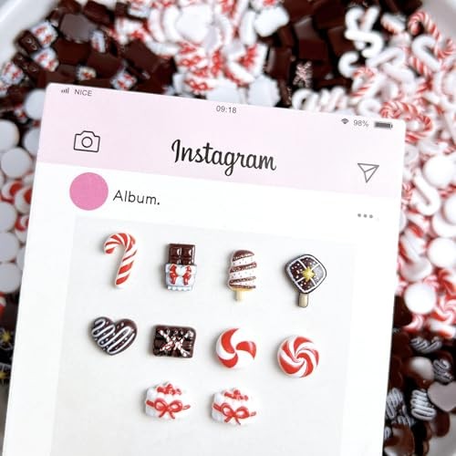 40Pcs 3D Christmas Nail Art Charms Mixed Christmas Resin Nail Charms Style 2