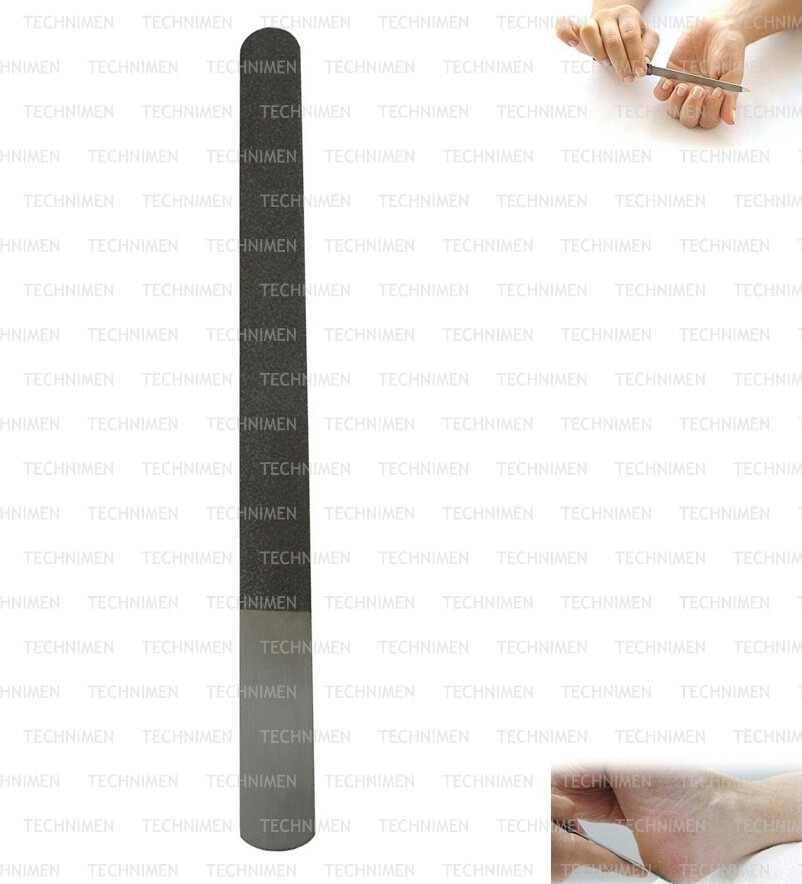 8″ NEW CRYSTAL DIAMOND SAPPHIRE ACRYLIC GEL FALSE NAIL & FOOT DOUBLE FILE FILES