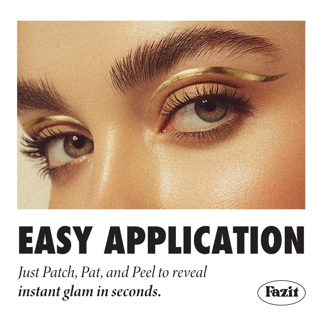 Makeup Patches Golden Wing Eyes Glow Up Glitter Accessories for Women Face