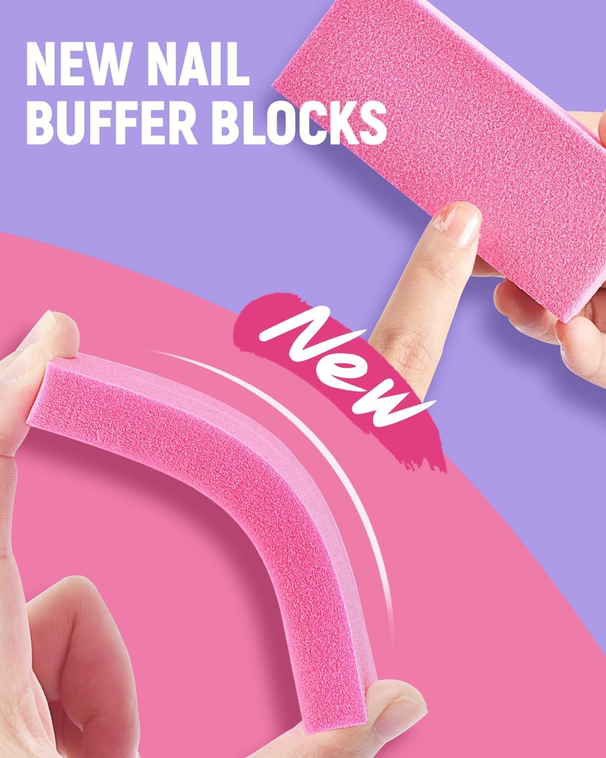 Cuticle Remover Kit, 100/180 Nail File and Nail Buffer Blos,