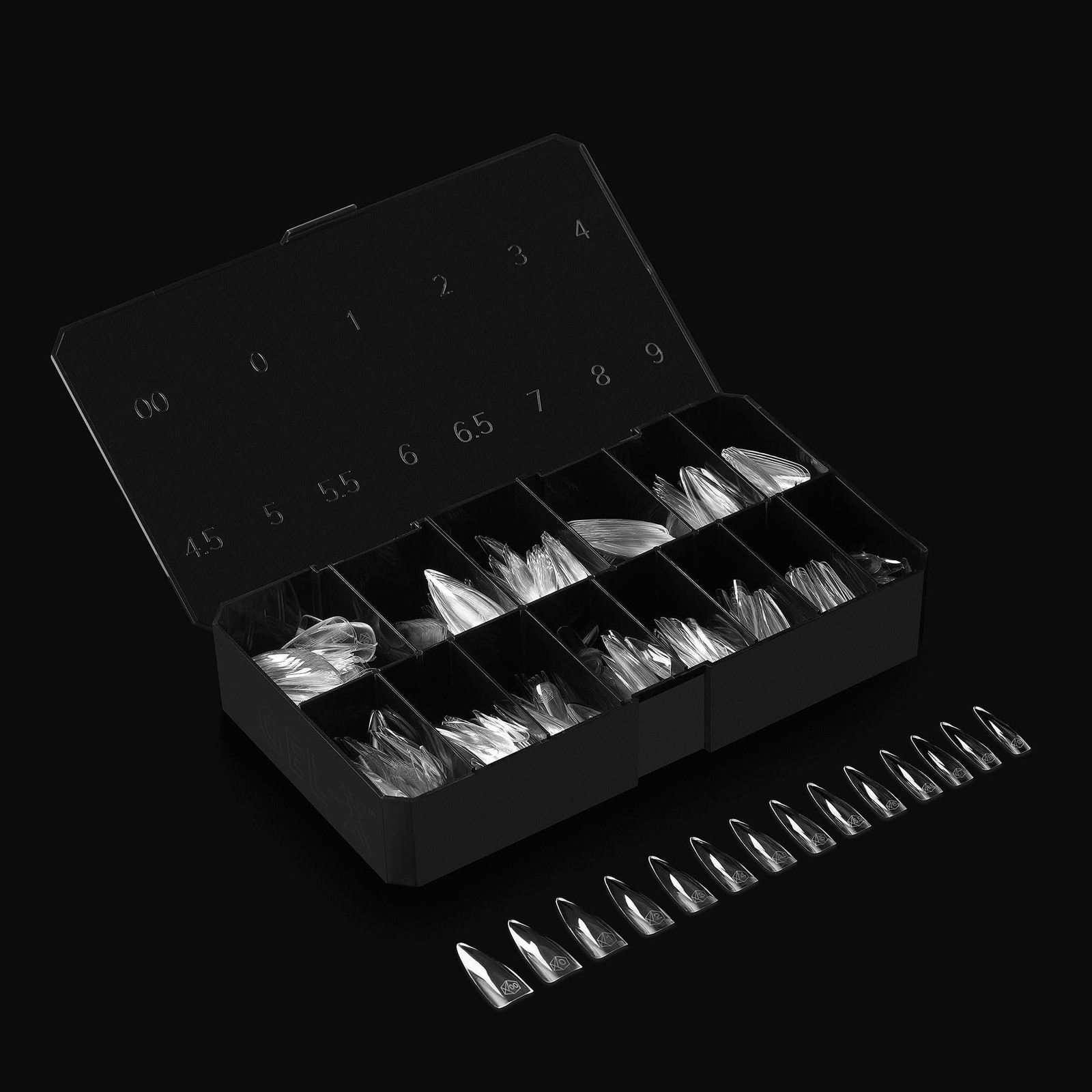 280 Ounce Gel X Nail Tips Pack Of 1 Natural Stiletto Easy Application Durable