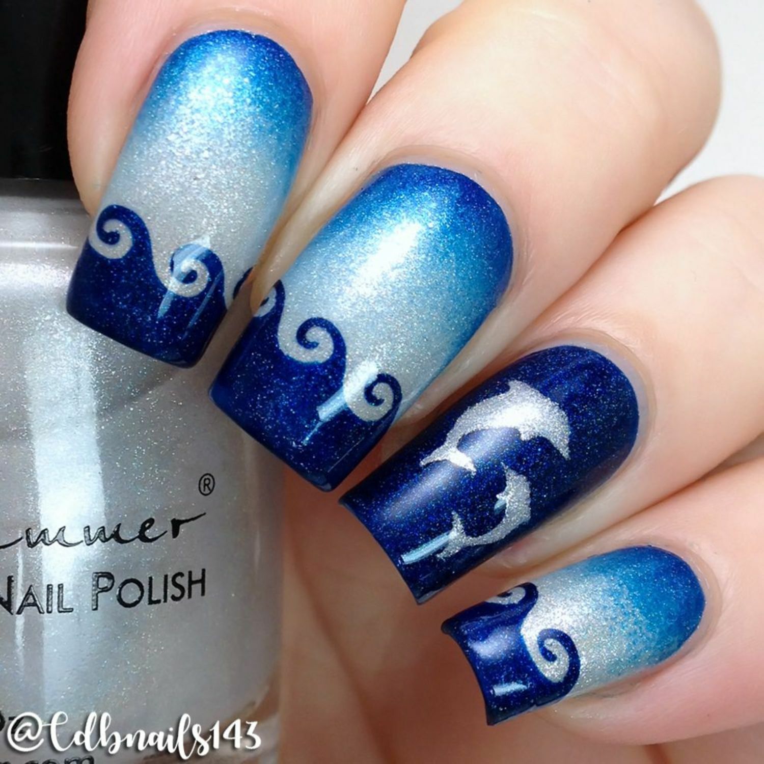 Dolphins Stencils for Nails, Nail Stickers, Nail Art, Nail Vinyls
