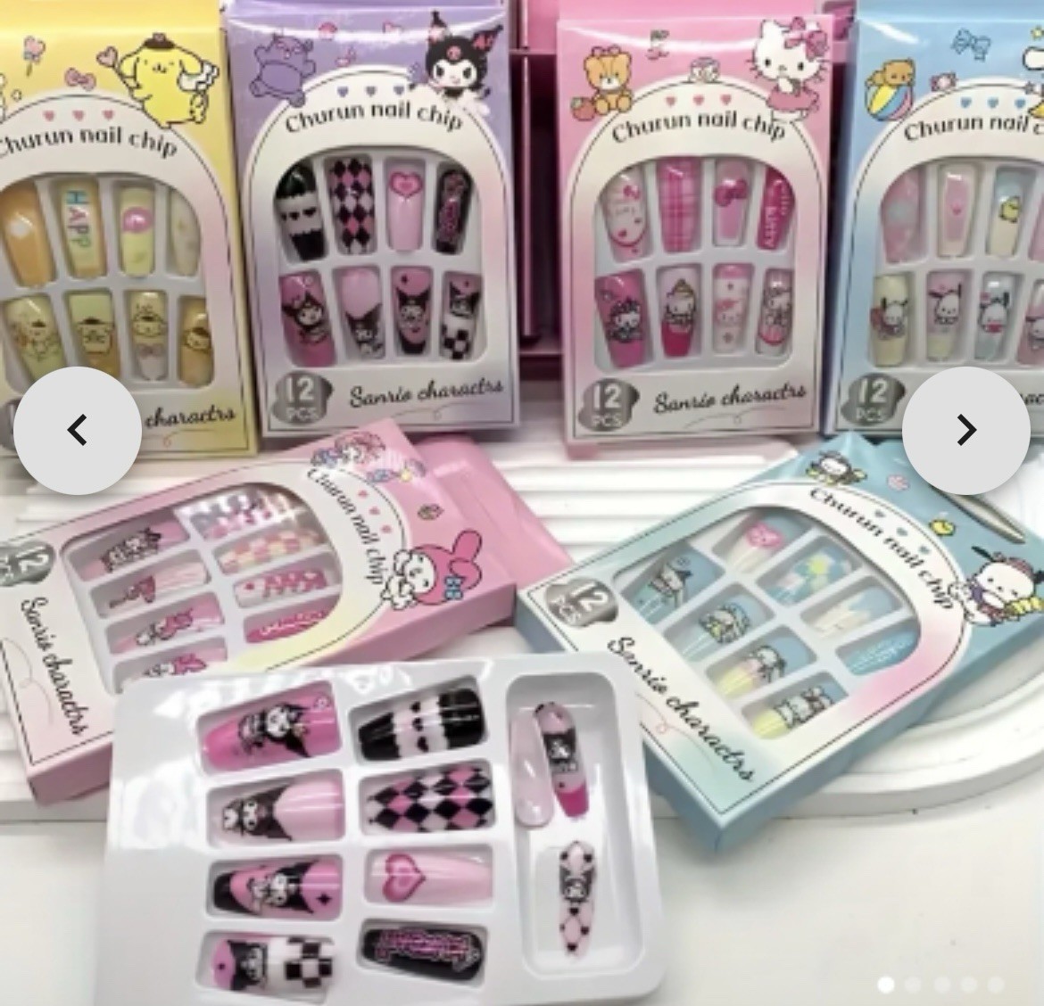 Authentic Sanrio My Melody Press On Nails, One size Fits Most