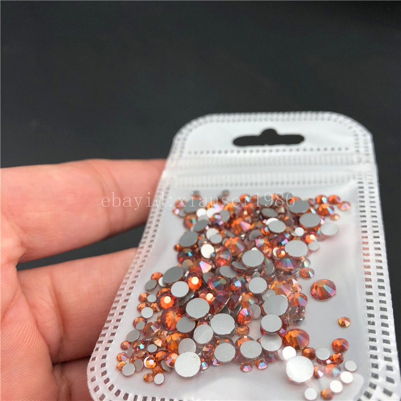 46 colors 2-5mm 400pcs Nail Art Rhinestones Crystal Gems 3D Tips DIY Decoration