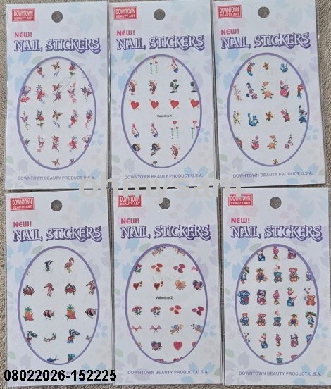 CLOSEOUT 6+4 NEW CARD STICKER NAIL ART MULTI DES & STYLE MANI PEDI KOREA EZ2APPL