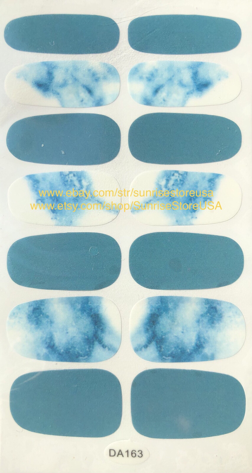 Nail Art Sticker Full Cover Nail Wraps Nail Strips Decals Manicure DIY