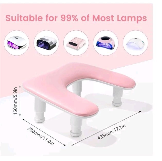 Big Arm Rest for Nails Tech,2nd Generation U-Shaped,Manicure Nail Arm Rest Stand