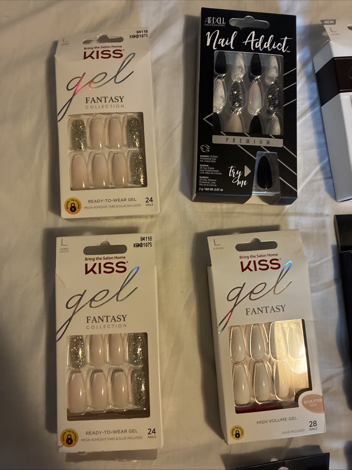 Bulk Kiss Gel Nail Clip On- Nail Addict 14 Boxes Glue Included