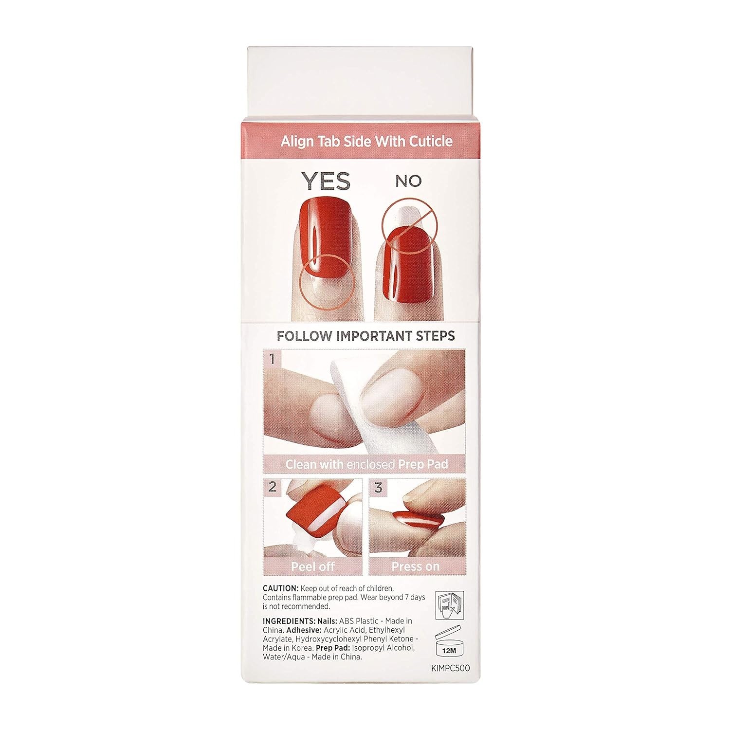 Elegant KISS Pink Press On Nails – ‘Petite Secrets’, 30 Nails, Easy Application