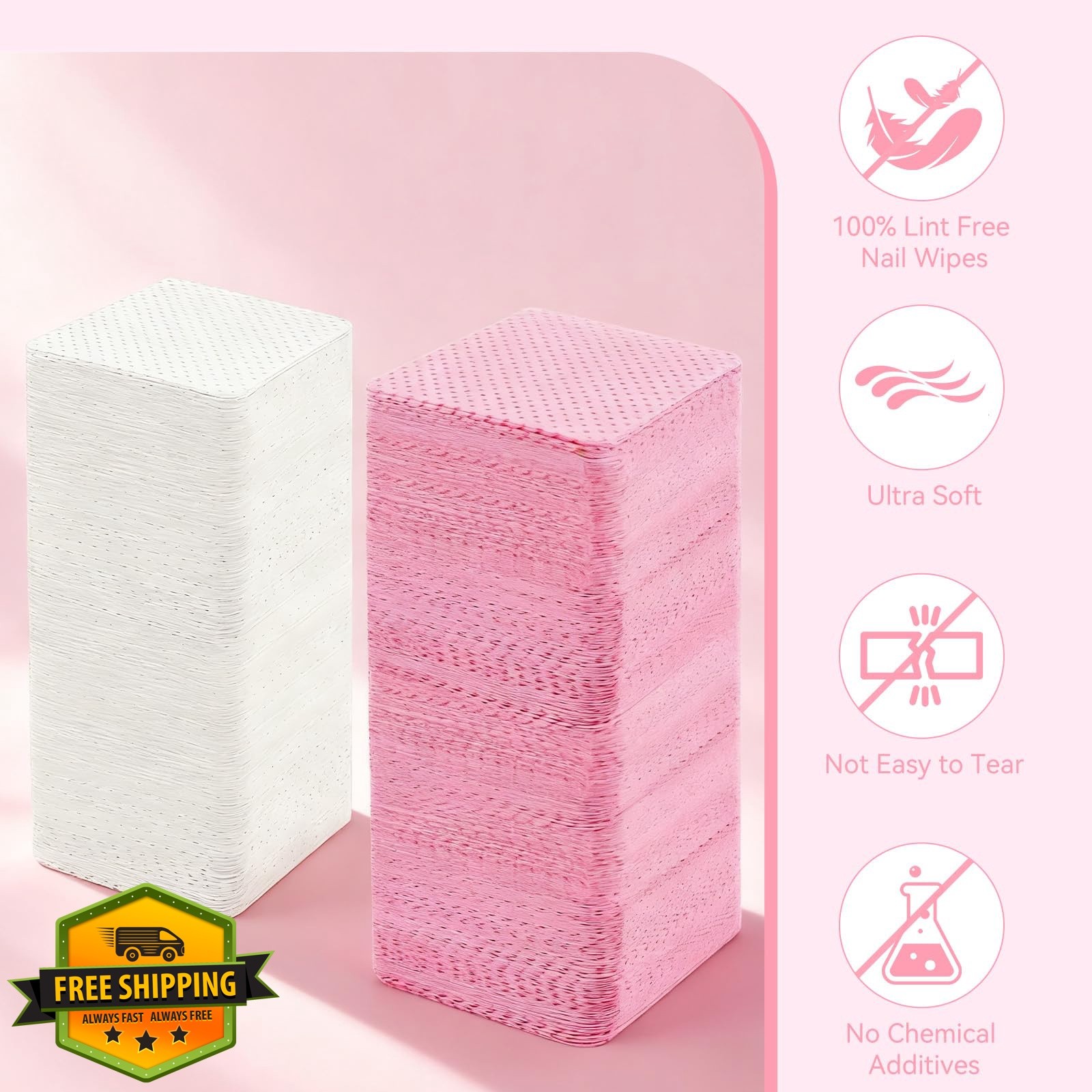 LNDIEHS 720pcs Lint Free Nail Wipes