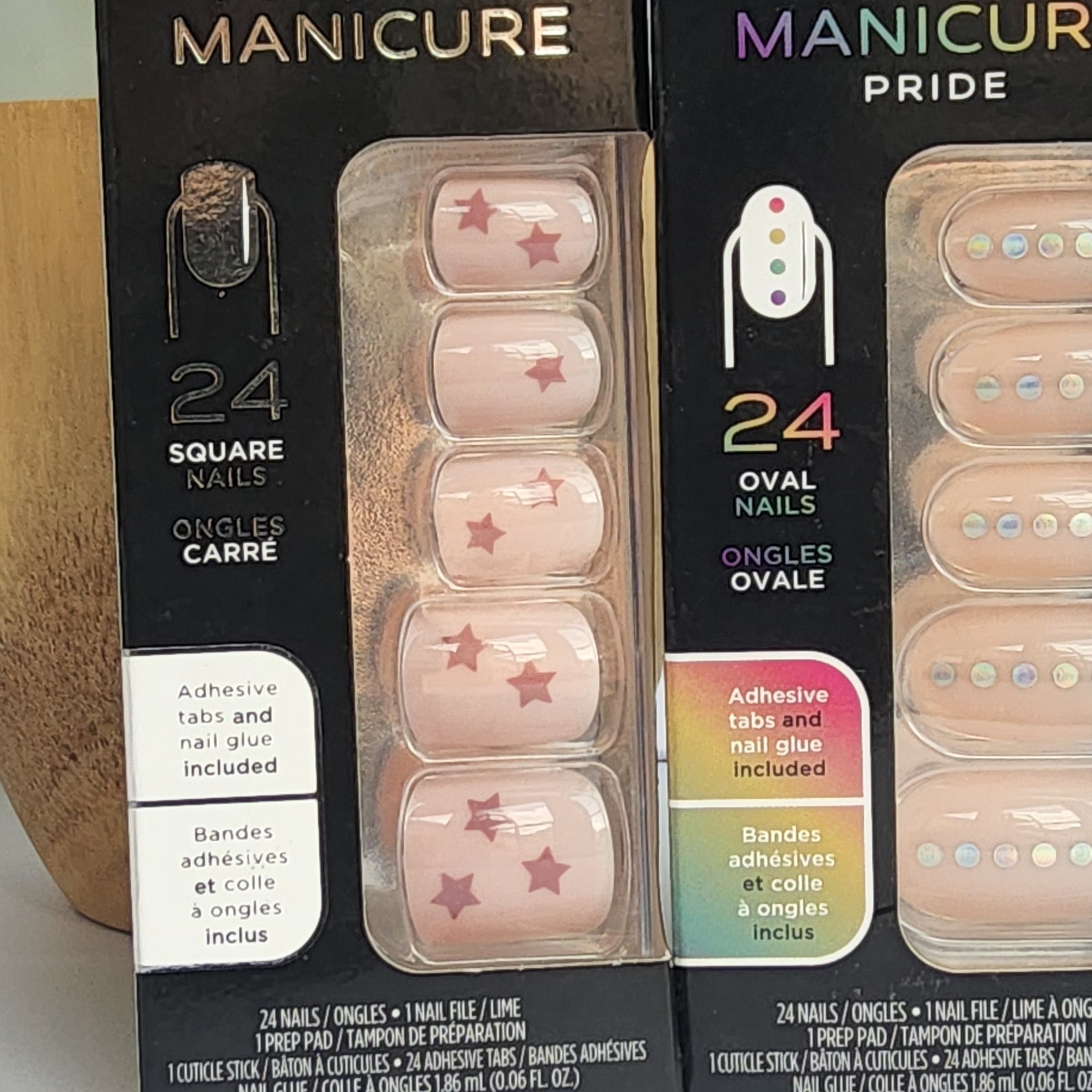 Lot of 4 Sally Hansen Salon Effects Perfect Manicure Press-On Nails PRIDE & more