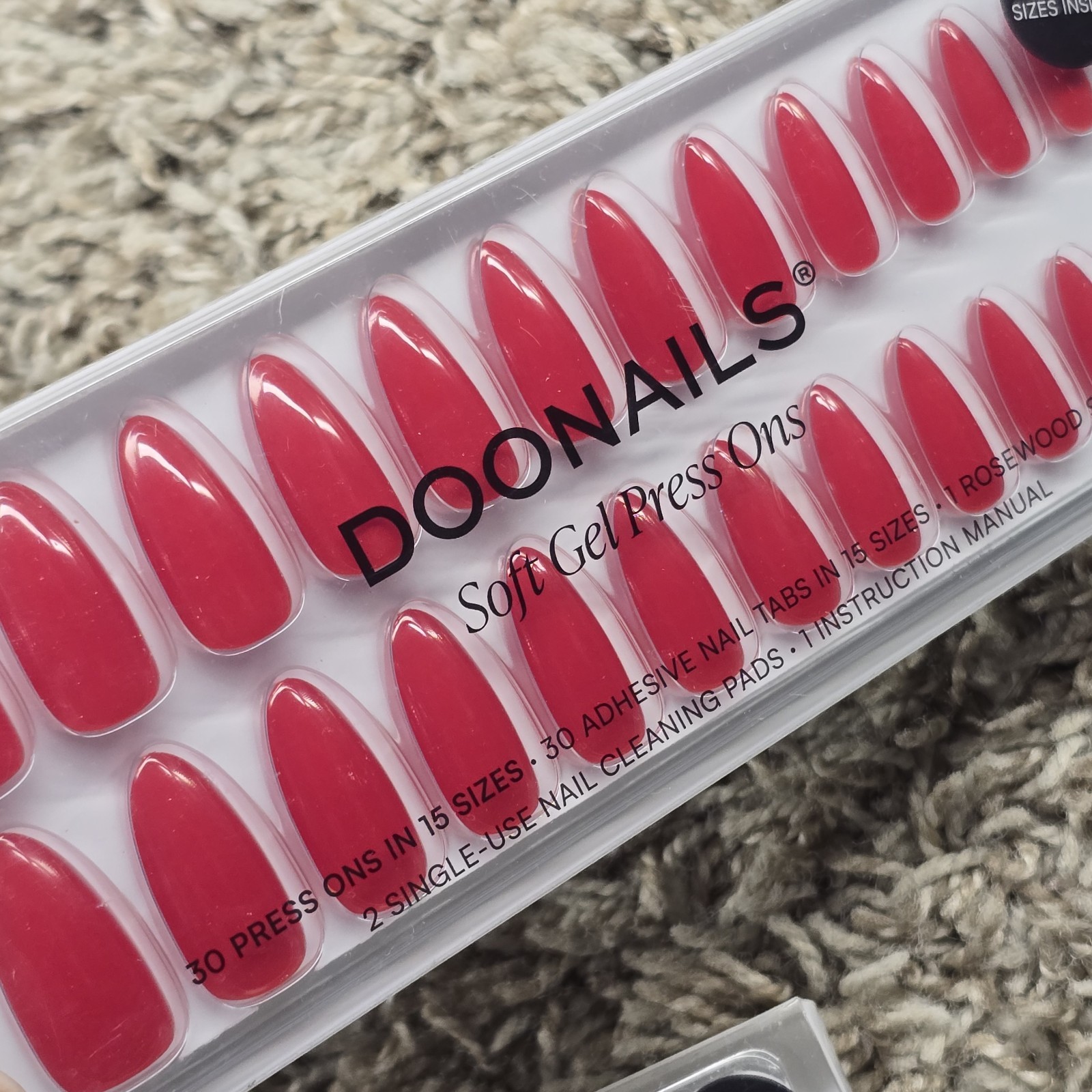 Lot Of 4 Doonails Press On Soft Gel Artificial Nails Kits W/Remover Oil & File