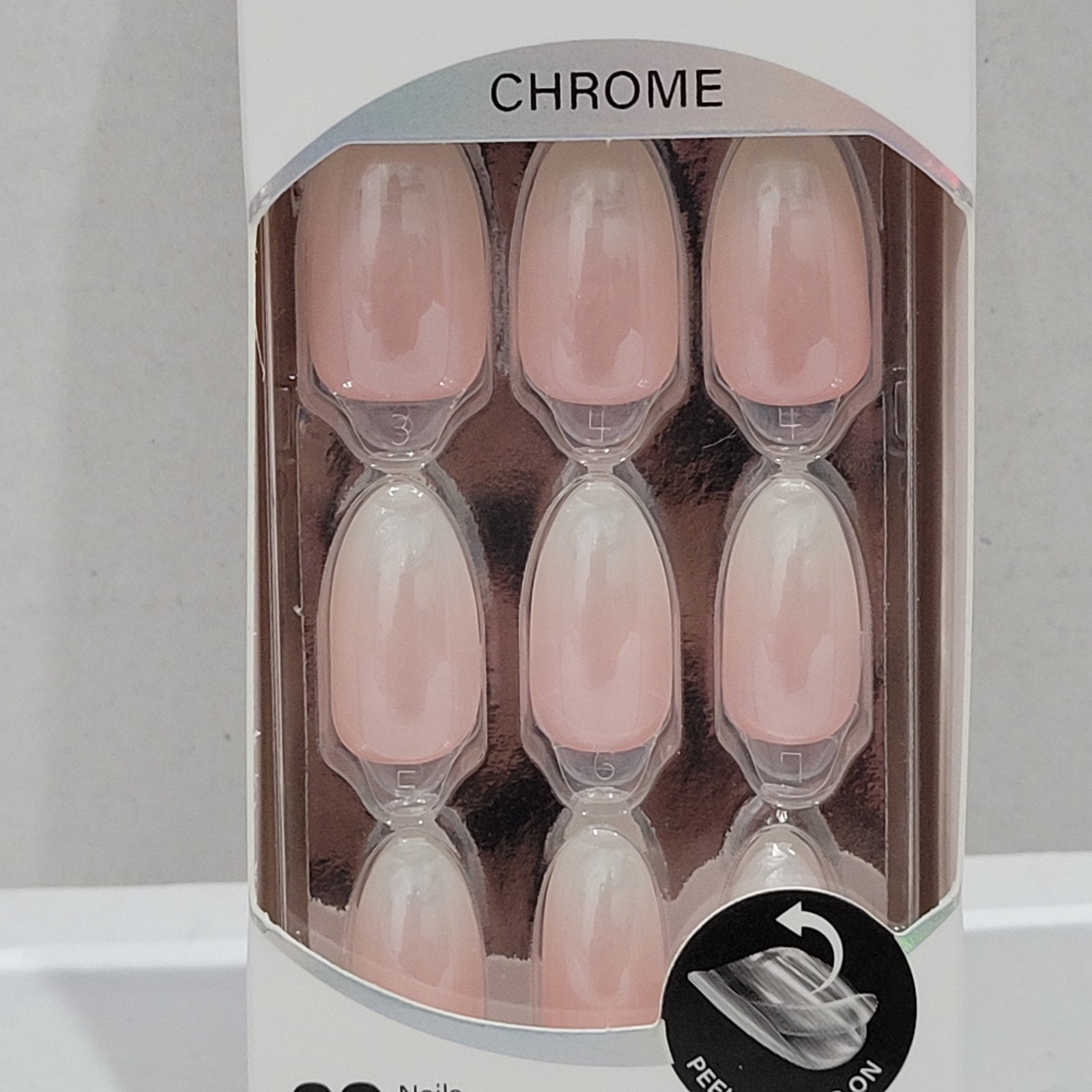 2pk imPRESS Color FX No Glue Mani Press-On Nails THIS CITY 91408 & Chrome Diva