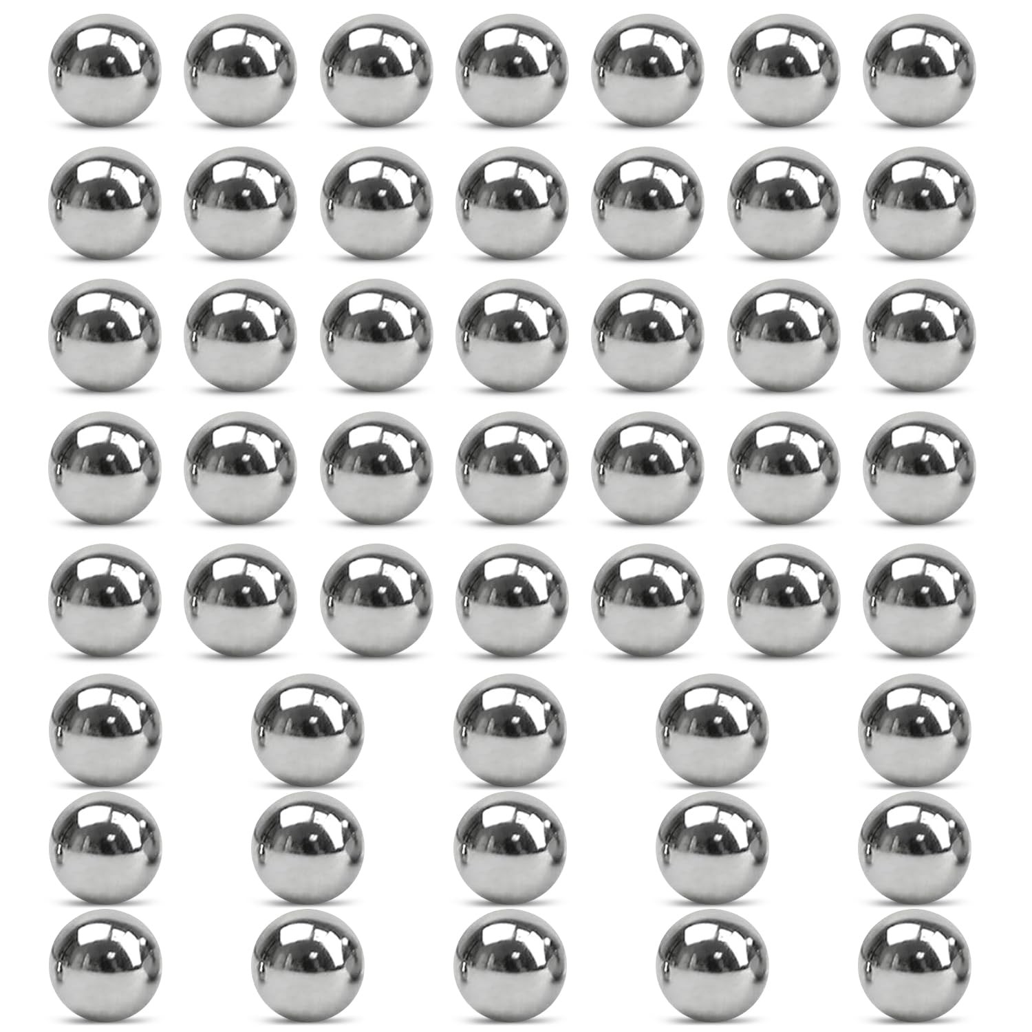 50 PCS 10mm Precision Solid Carbon Steel Ball Bearings Loose Balls Core