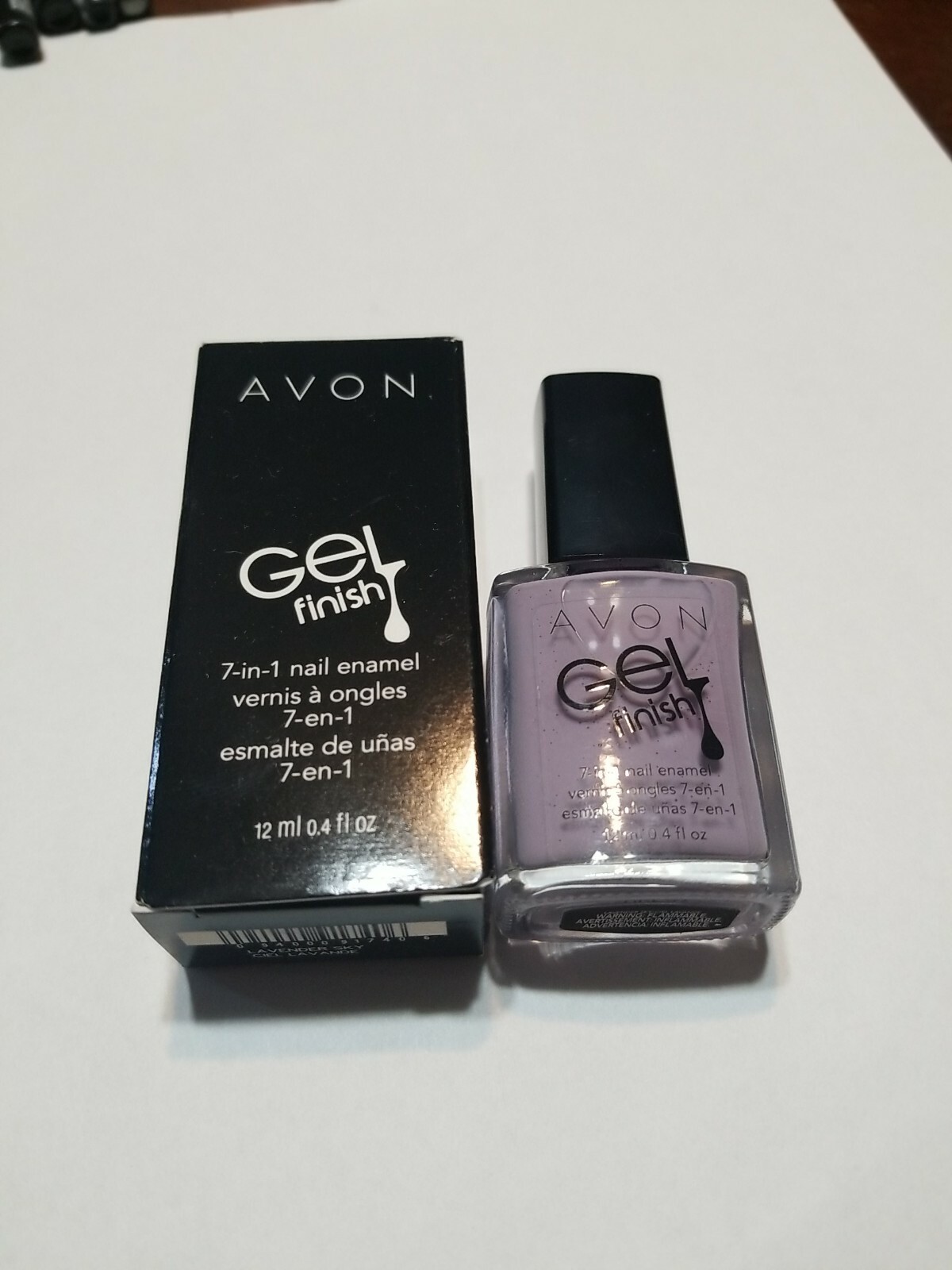 AVON Gel Finish 7-in-1 Nail Enamel ~ LAVENDER SKY ~ NEW in BOX