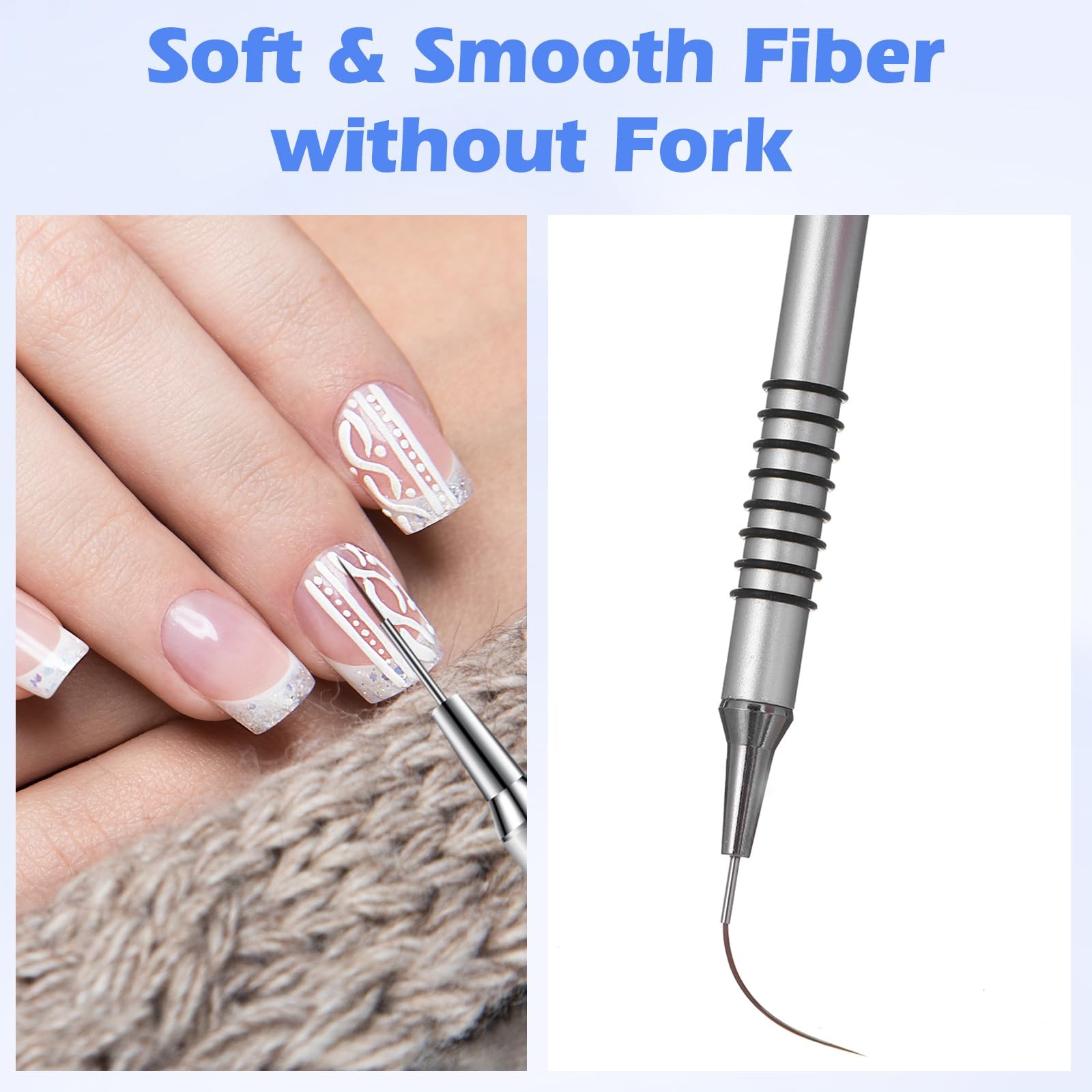 Nail Art Liner Brushes 6Pcs Fine Line Brush For Silver