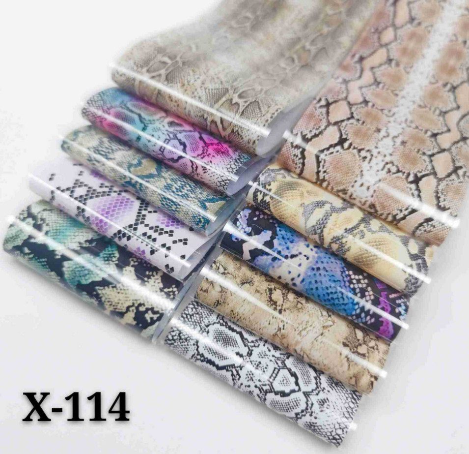 10Sheets Leopard Marble Nail Art Transfer Foil Stickers Transfer Manicure NS47