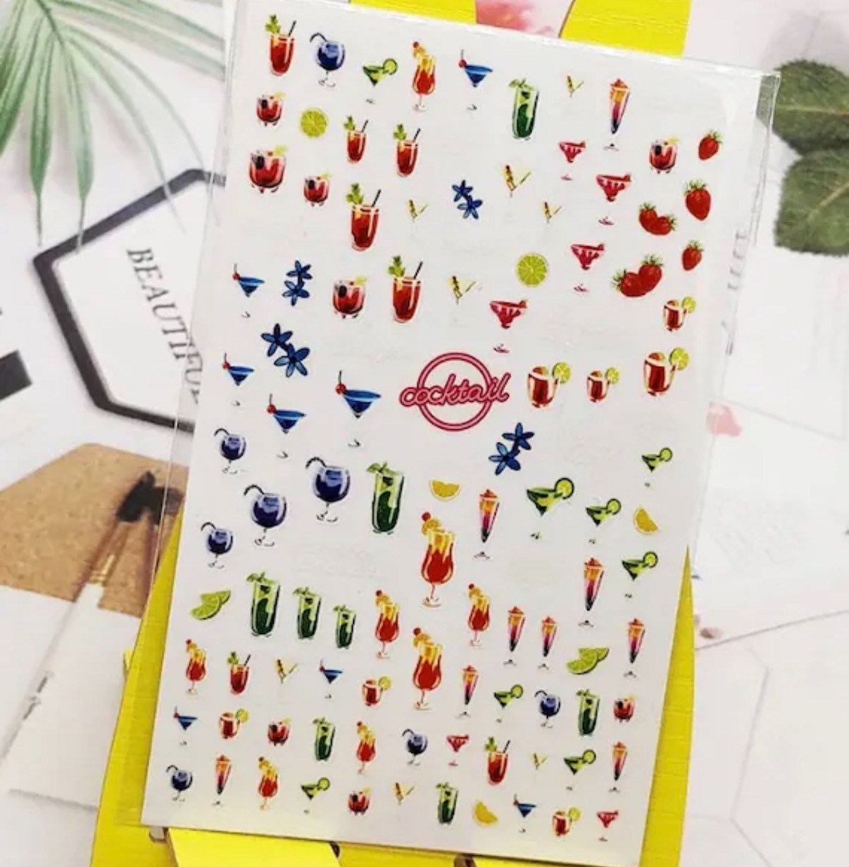 Nail Art Stickers NEW ! VERY NICE COCKTAIL DRINKS F292