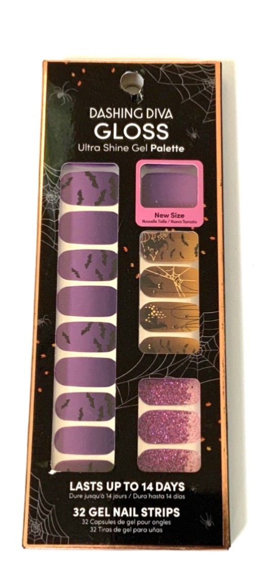 Dashing Diva Gloss Ultra Shine Gel Palette Halloween Limited Edition Nail Strips
