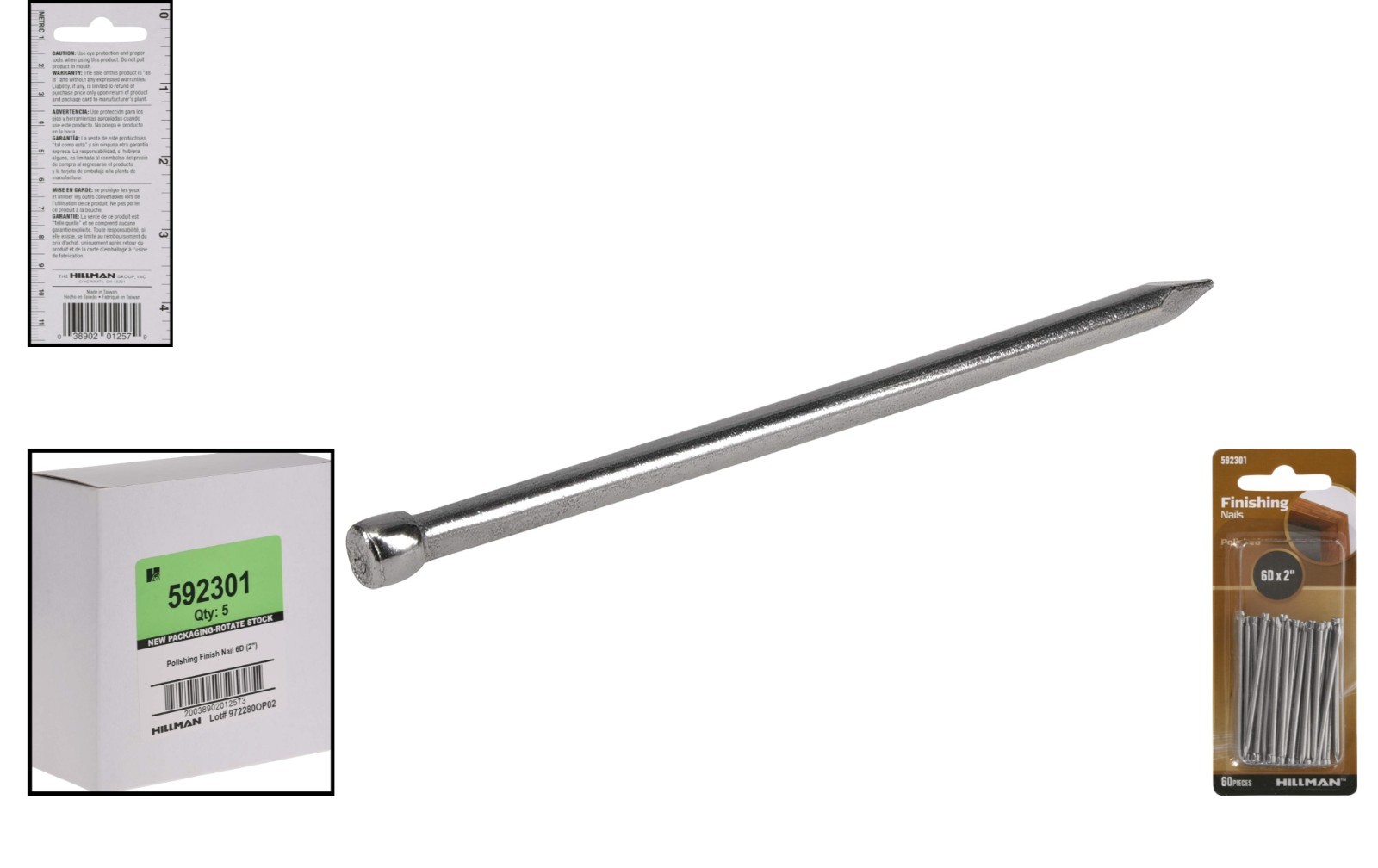Bright Finish 6D x 2 Inch Nails, Polished Silver – Perfect for Interior Projects