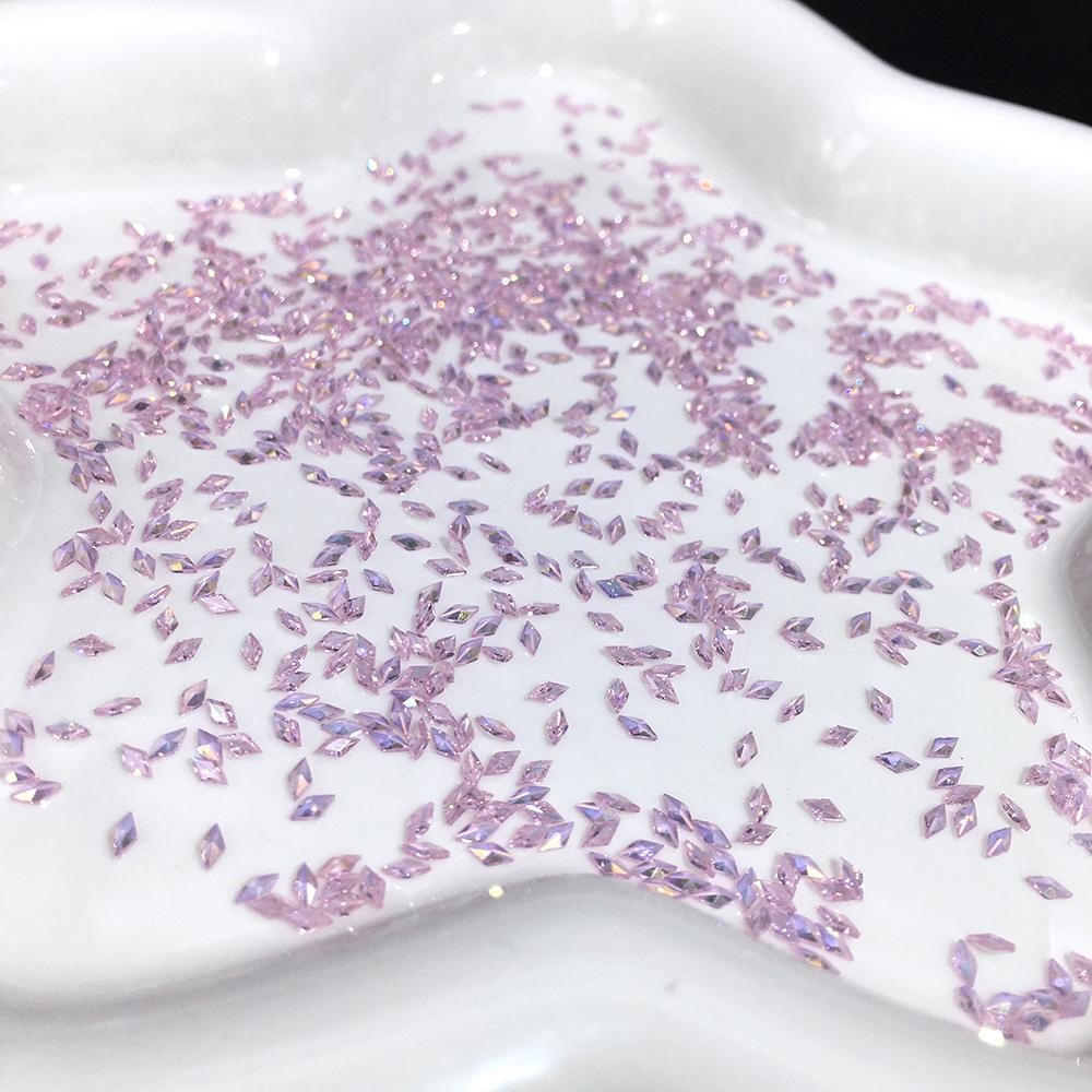 100x 1.5x3mm Mini 3D Flatback Diamond Nail Art Diamonds nail Art Accessory Craft