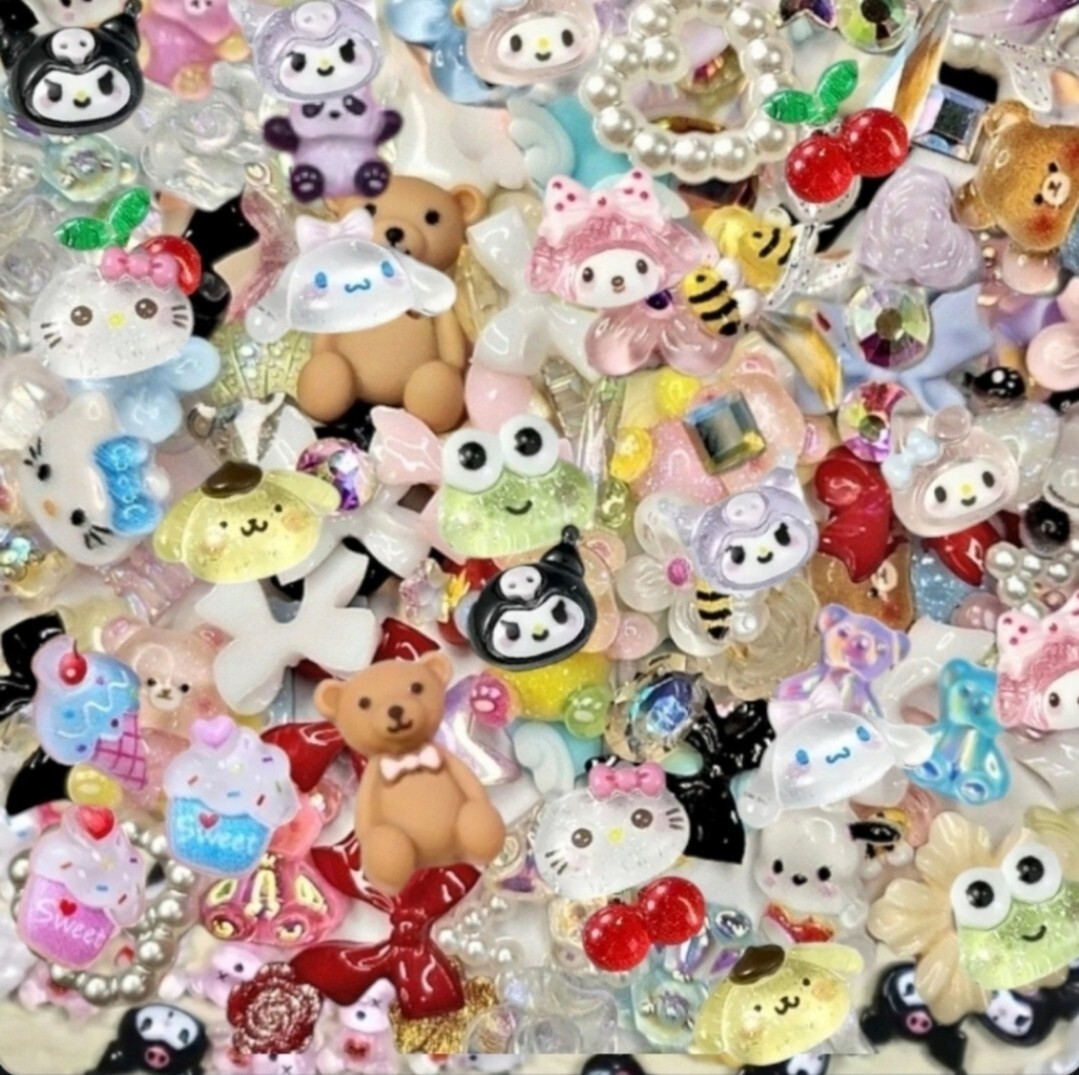 30 pcs Nail Charms 3D DIY Arts and Crafts