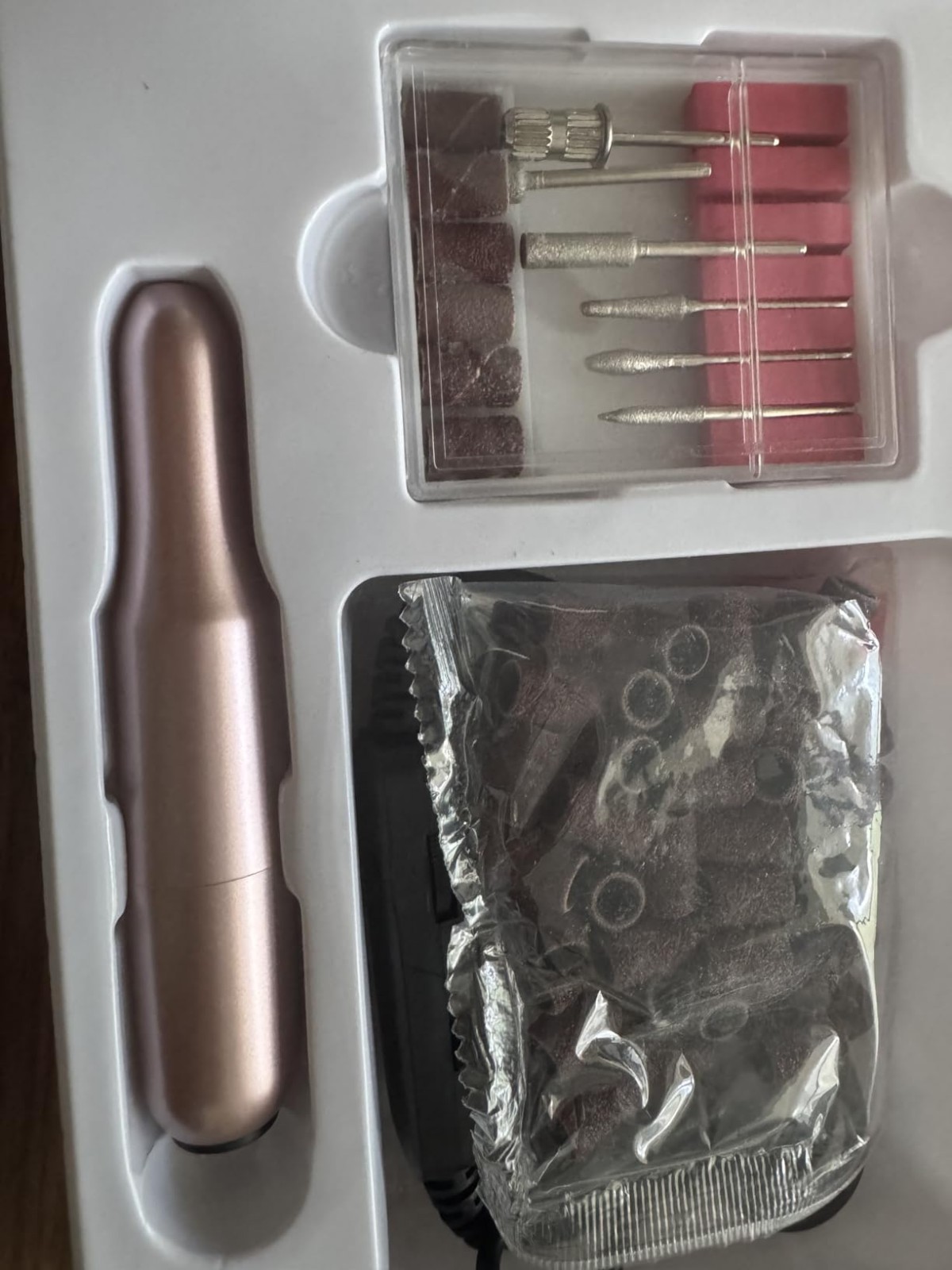 Acrylic Nail Kit with Drill: 20g Clear White Pink Acrylic Powder and Liquid Begi