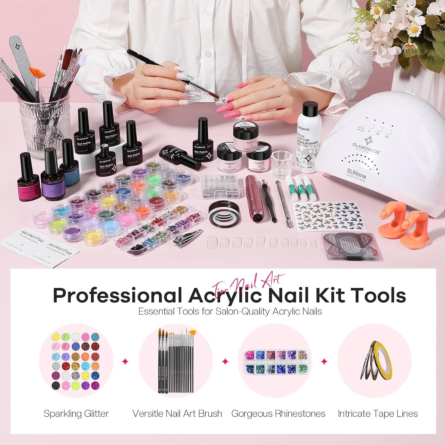 Acrylic Nail Kit for Beginners: 0 Experience Needed to Complete Acrylic Nail …