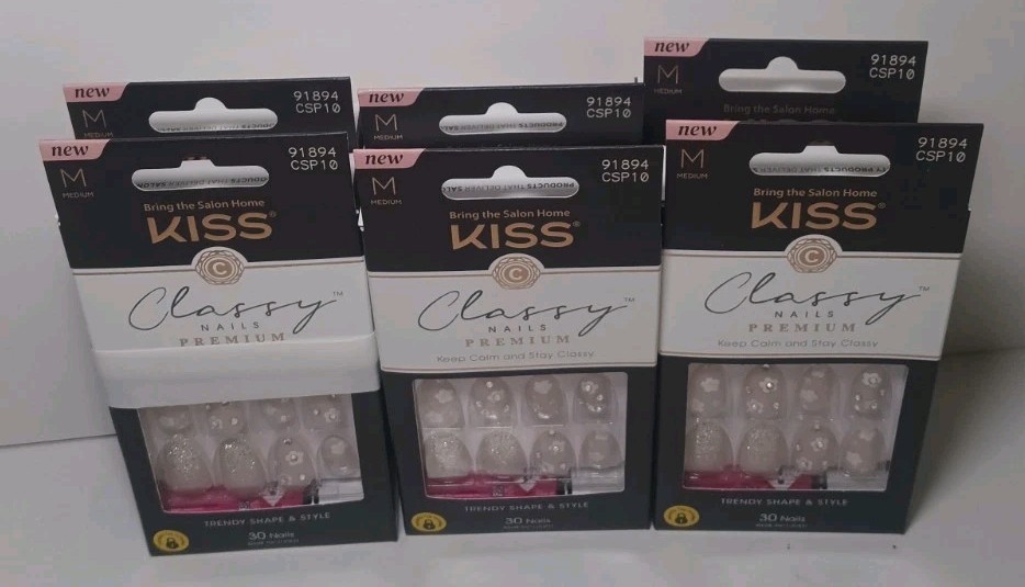Kiss Classy Premium Nails Of 6 Pack -NEW-
