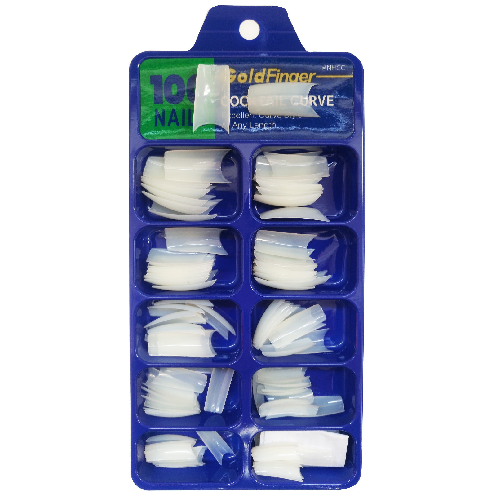 100pcs Acrylic French Nail Tips Clear/Natural/White For Nail Art