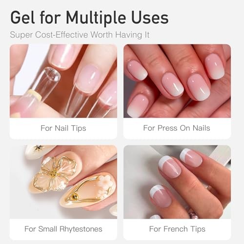 CurvLife Semi Solid Nail Glue 2g (5pcs) – Strong, Quick Drying Adhesive for