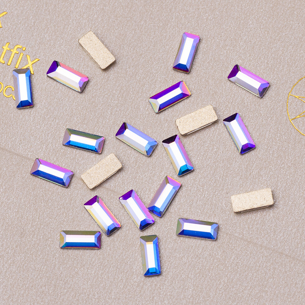 Strass Nail Art Rhinestones Mini Rectangle Colorful Stones Nail Art Charm Crysta