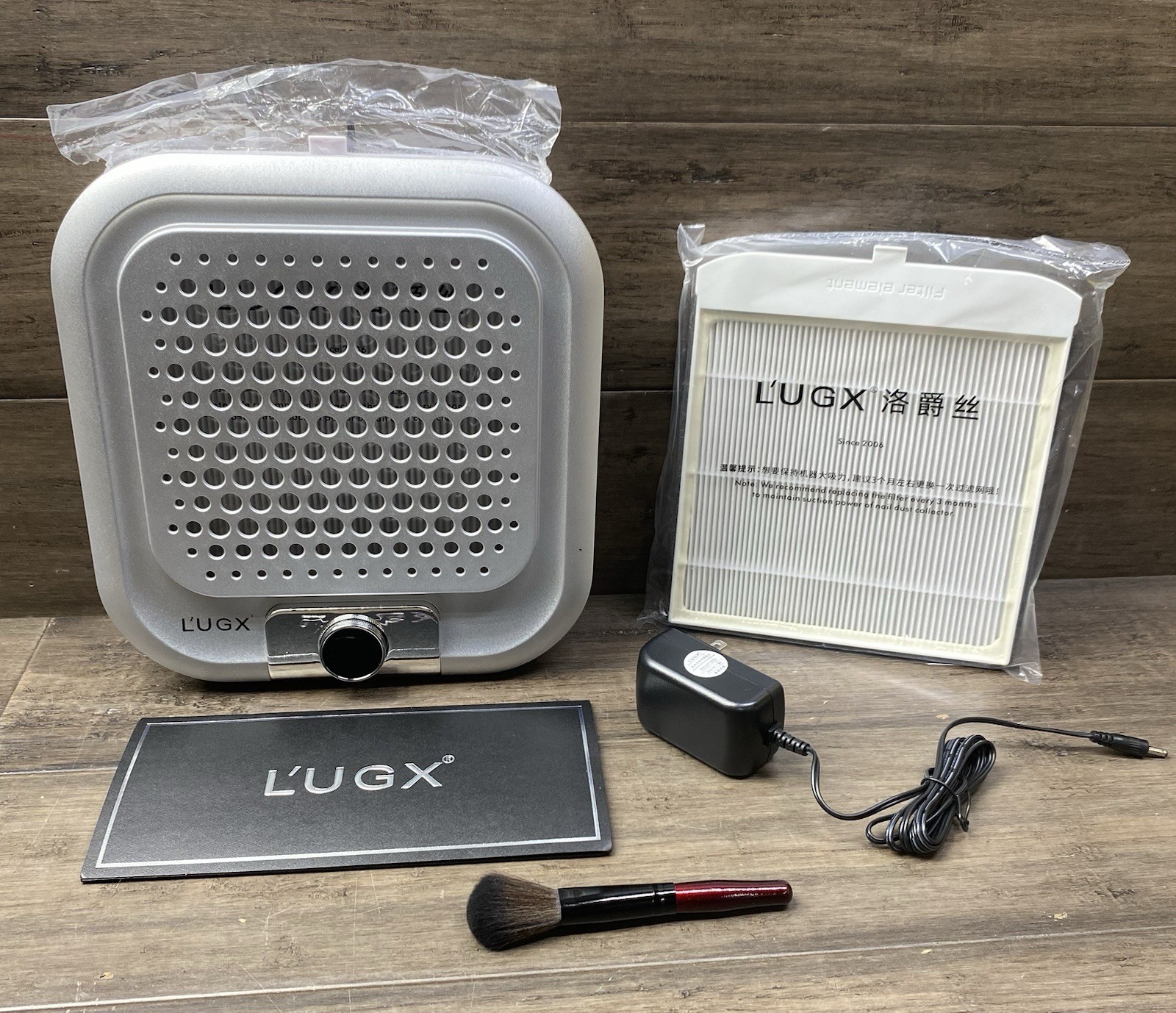 L’UGX Professional Nail Dust Collector for Acrylic Nails with 2 Reusable Filt…