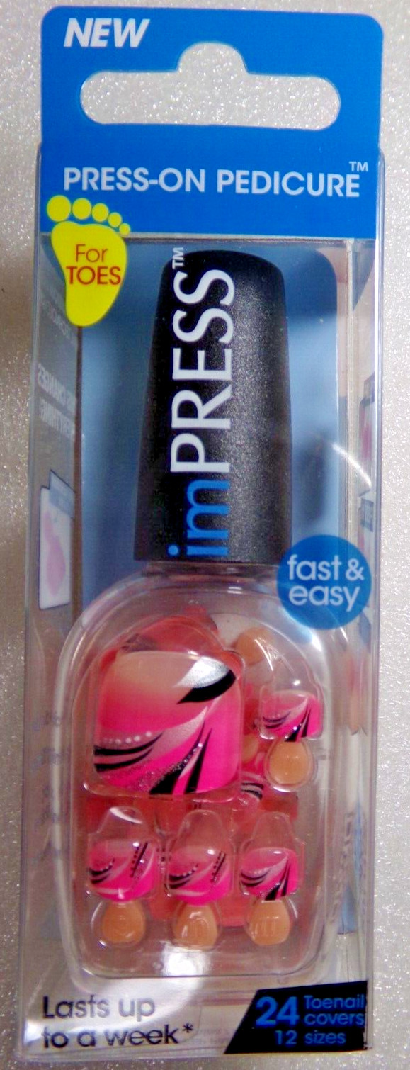 IMPRESS TOENAILS Pink Popstar
