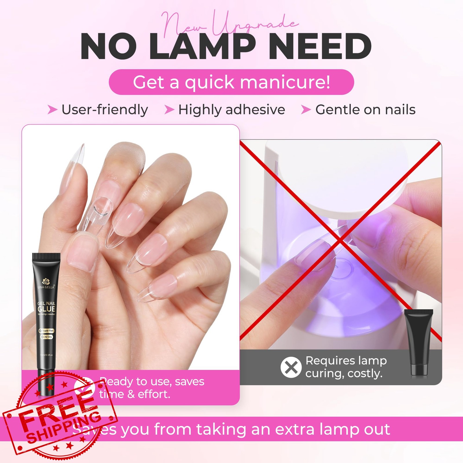 Una Gella Nail Glue A1-Solid 15ml