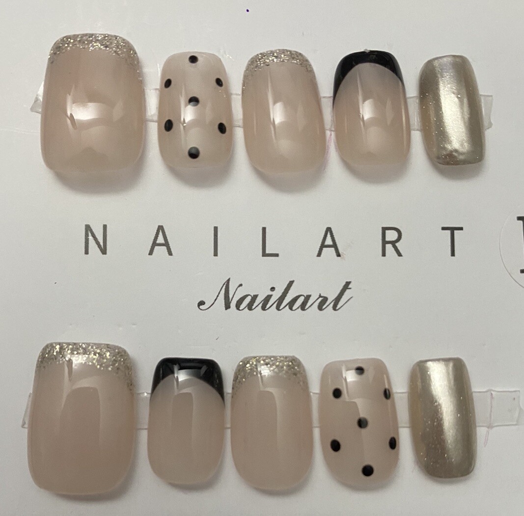 High End Pretty custom Nails Handmade press on nails-10 pcs-Medium
