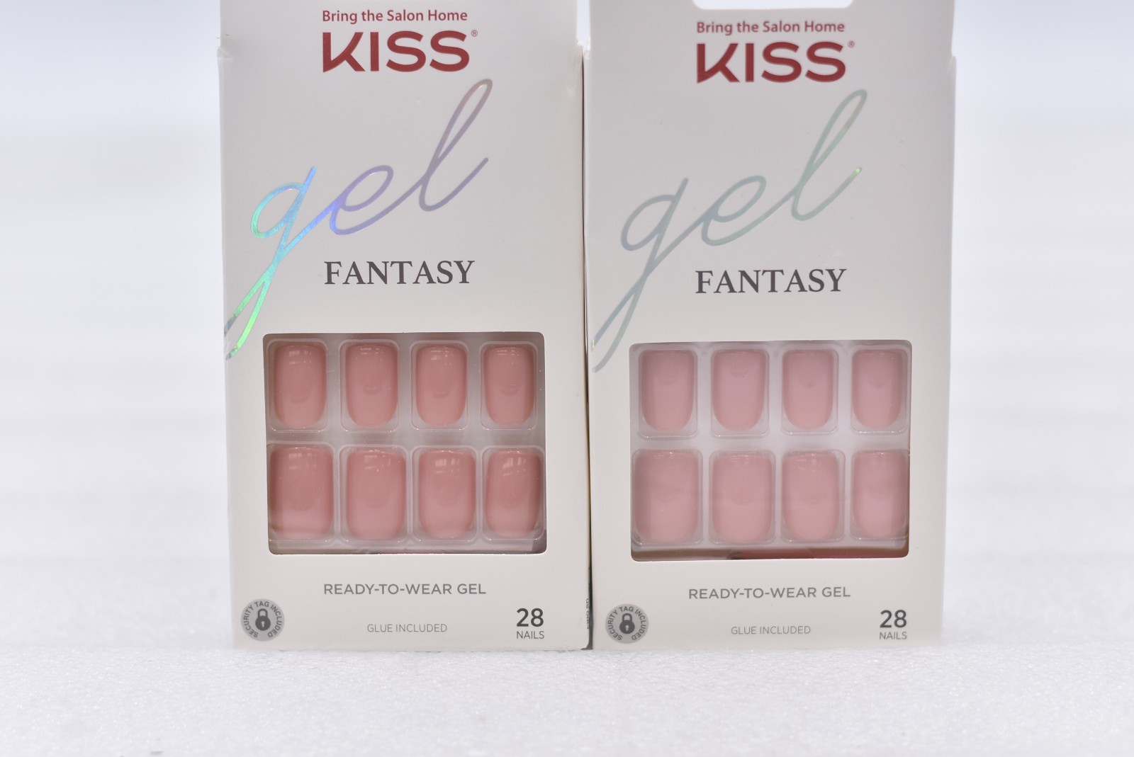 Lot of 2 Kiss Gel Fantasy KGN12 Short False Nails – 28 Nails