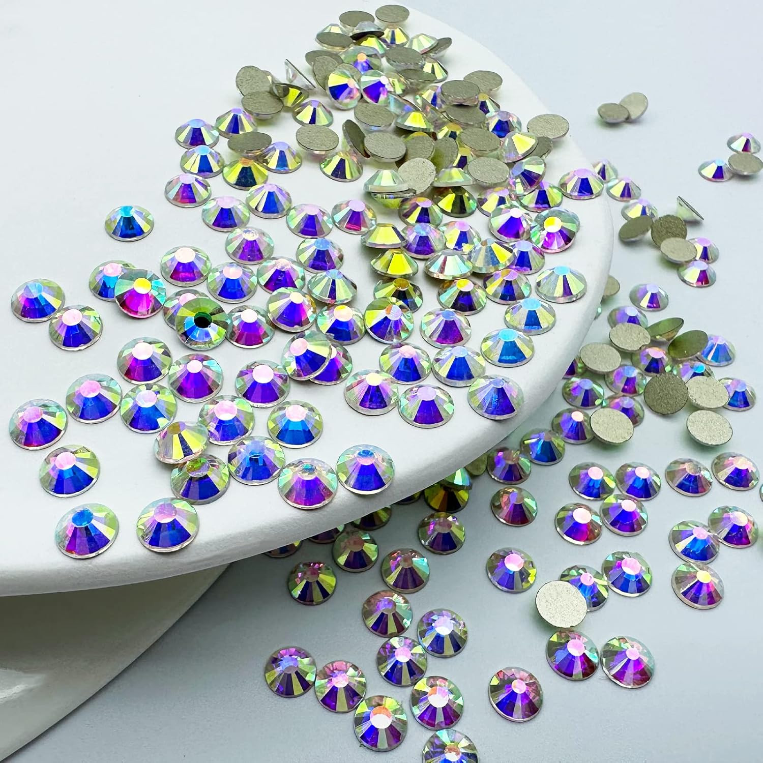 4320Pcs SS20 Flatback Rhinestones for Crafts Bulk-Glass Crystals AB Craft Gems J