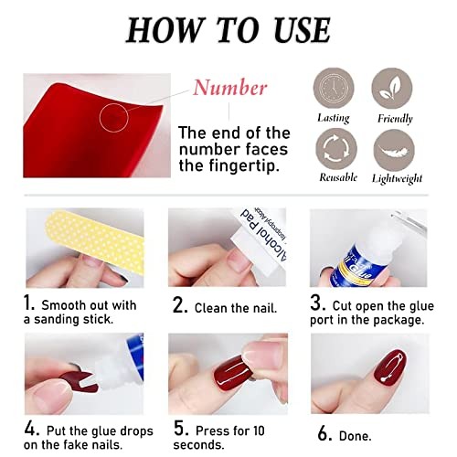 Oval Press on Nails Short French Fake Nails Glossy Nude Ombre False Clear,Pink