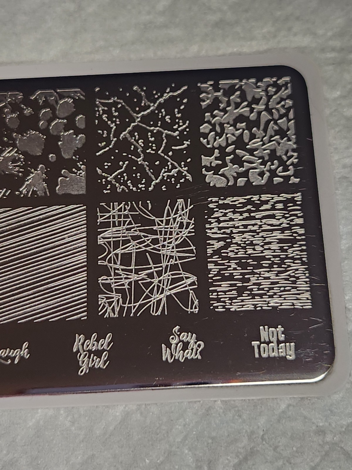 Uber Chic Nail Stamping Plate – Texture-Licious