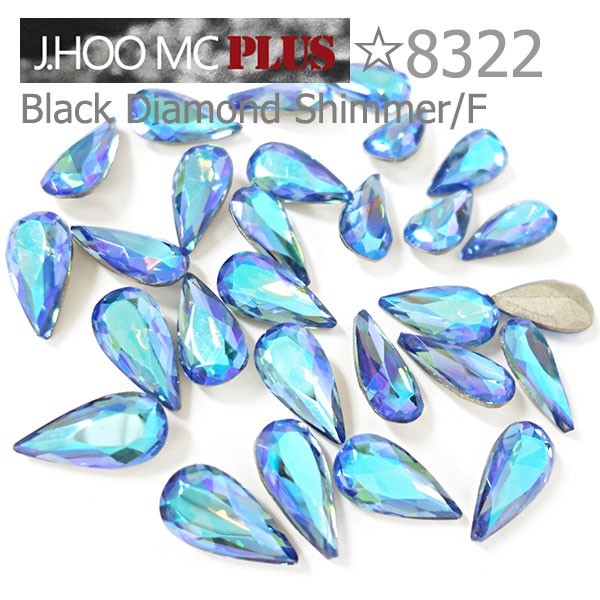 J.HOO Crystal 8322 Teardrop V-Cut Fancy Rhinestones 10×5mm Nail Art (10pcs)