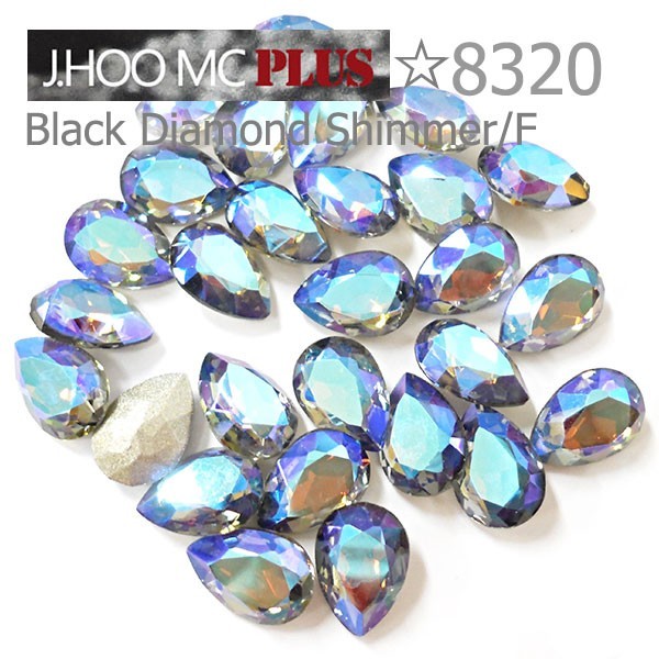 J.HOO Crystal 8320 Pear Flat Back Fancy Rhinestones 14×10mm Nail Art (6pcs)