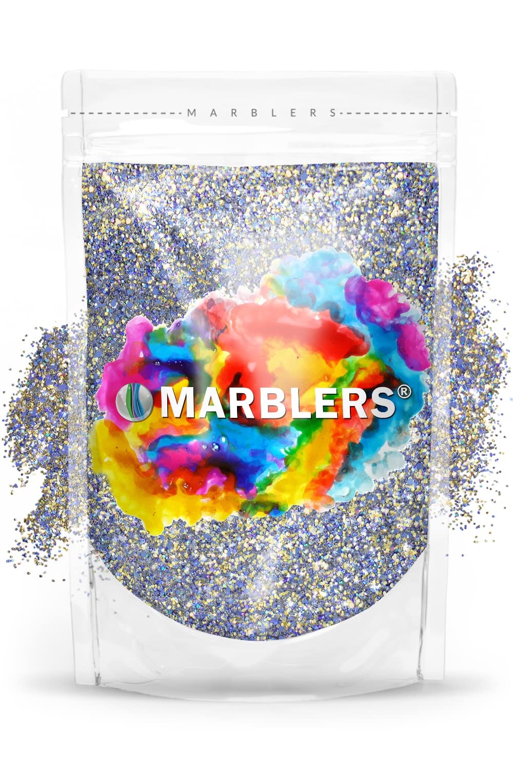 Holographic Glitter [Gold Splash Blue] 3oz (85g) | Fine | Non-Toxic, Vegan, C…