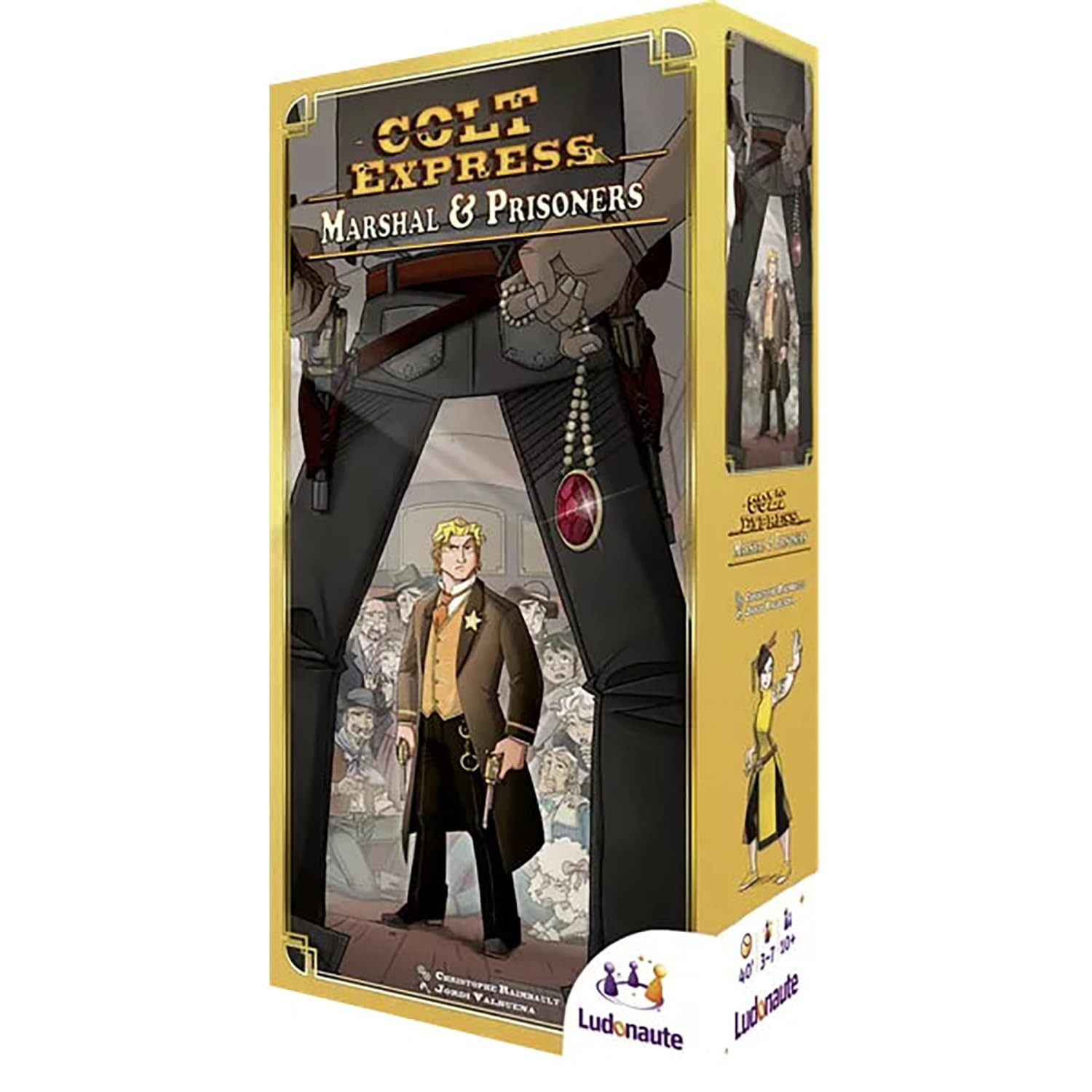 Colt Express Marshal and Prisoners Board Game EXPANSION – Small, Multicolor