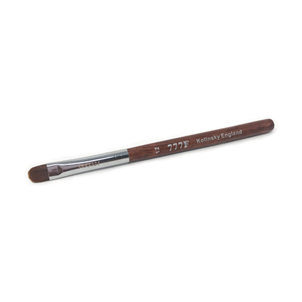 777f red wood french nail brush size 12