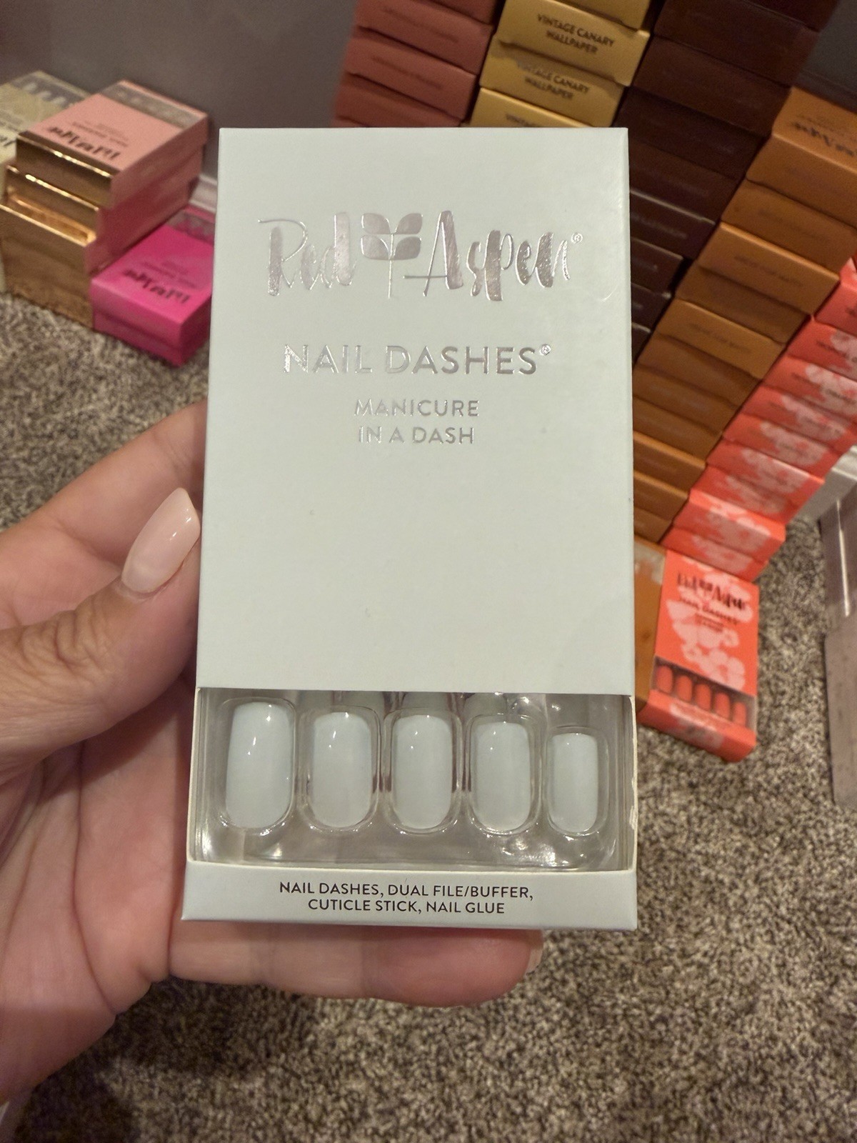 Red Aspen Nail Dashes